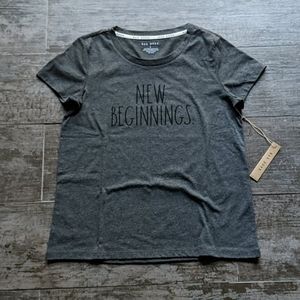 RAE DUNN New Beginnings Inspiration Short Sleeve Tee